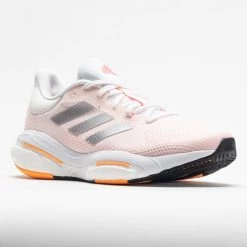 Adidas Solar Glide 5 Women's White/Silver Metallic/Light Flash Orange -Running Shoes Store 047547 5