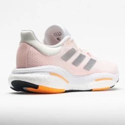 Adidas Solar Glide 5 Women's White/Silver Metallic/Light Flash Orange -Running Shoes Store 047547 6