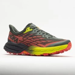 HOKA Speedgoat 5 Men's Thyme/Fiesta -Running Shoes Store 048562 5