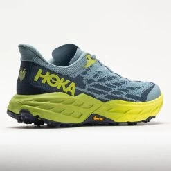 HOKA Speedgoat 5 Men's Stone Blue/Dark Citron -Running Shoes Store 049271 6