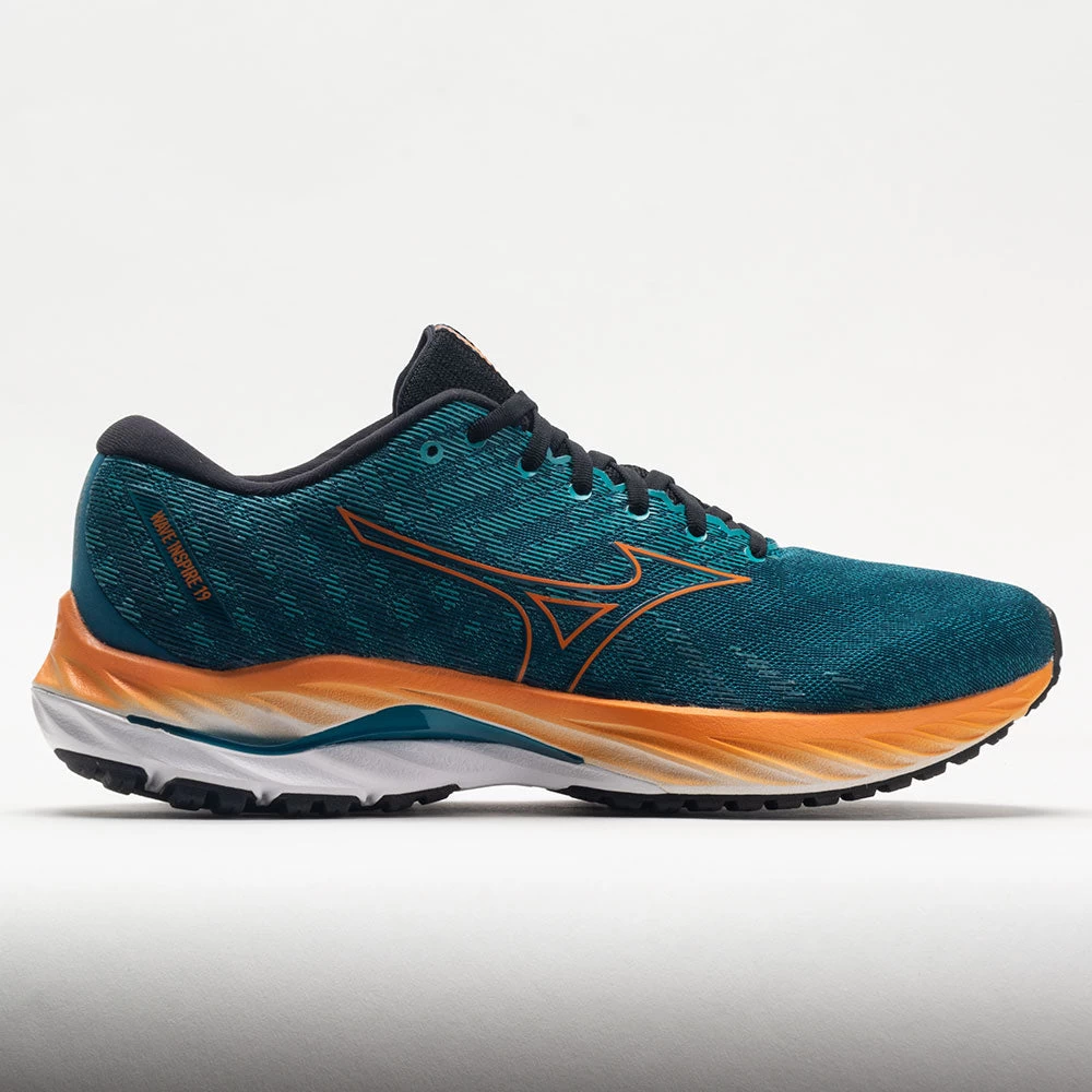 Mizuno Wave Inspire 19 Men's Ink Blue/Bird Of Paradise 3 Mizuno Wave Inspire 19 Men's Ink Blue/Bird Of Paradise