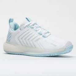K-Swiss Ultrashot 3 Women's White/Blue Glow -Running Shoes Store 116123 5