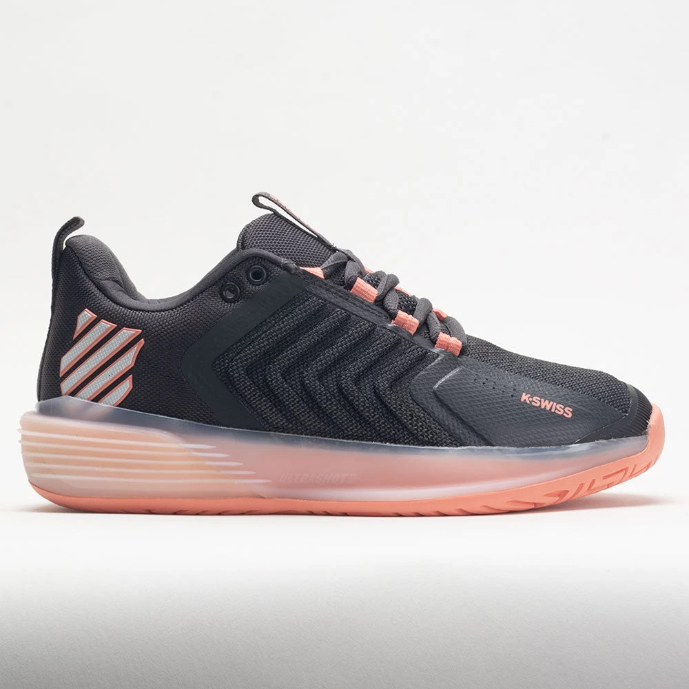K-Swiss Ultrashot 3 Women's Asphalt/Peach Amber/White 3 K-Swiss Ultrashot 3 Women's Asphalt/Peach Amber/White