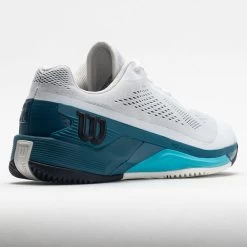 Wilson Rush Pro 4.0 Men's White/Blue Coral/Blue Atoll -Running Shoes Store 116935 6