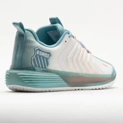 K-Swiss Ultrashot 3 Women's Blanc De Blanc/Mile Blue/Desert Flower -Running Shoes Store 117133 6