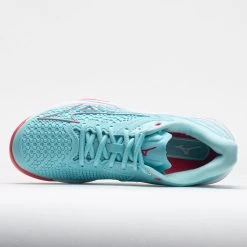 Mizuno Wave Exceed Tour 5 AC Women's Tanager Turpuoise/Paradise Pink -Running Shoes Store 117140 2