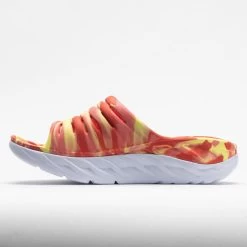 HOKA Ora Recovery Slide Swirl Unisex Yellow Pear/Fiesta -Running Shoes Store 570558 1