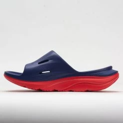 HOKA Ora Slide 3 Unisex Bellwether Blue/Red Alert -Running Shoes Store 570614 1