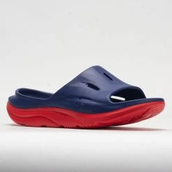 HOKA Ora Slide 3 Unisex Bellwether Blue/Red Alert -Running Shoes Store 570614 5