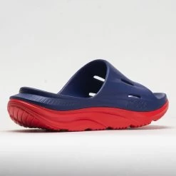 HOKA Ora Slide 3 Unisex Bellwether Blue/Red Alert -Running Shoes Store 570614 6