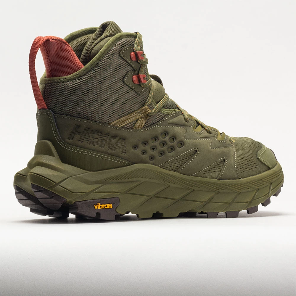 HOKA Anacapa Breeze Mid Men's Avocado/Burnt Ochre 8 HOKA Anacapa Breeze Mid Men's Avocado/Burnt Ochre - Image 6